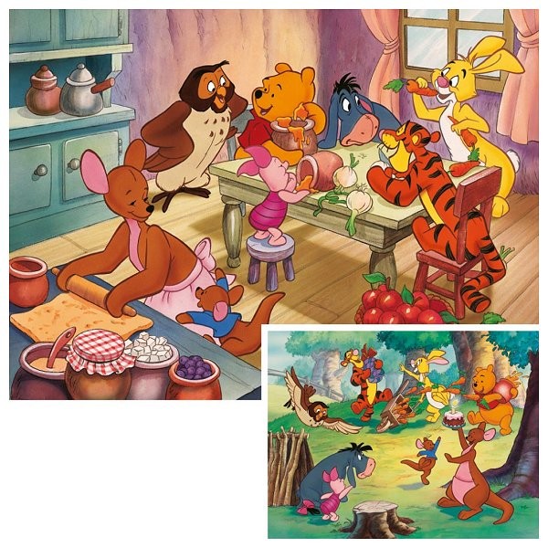 Puzzles 2x20 pièces - Winnie l'ourson : C'est la fête - Ravensburger-08937