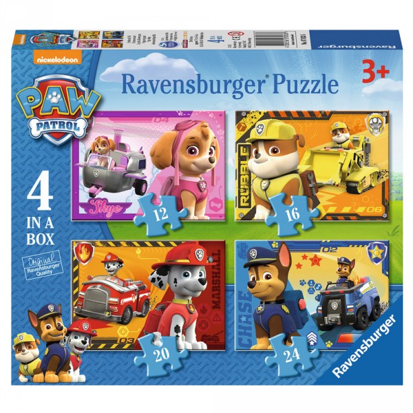 Puzzles de 12 à 24 pièces : 4 puzzles Pat'Patrouile (PAW Patrol) - Ravensburger-7033