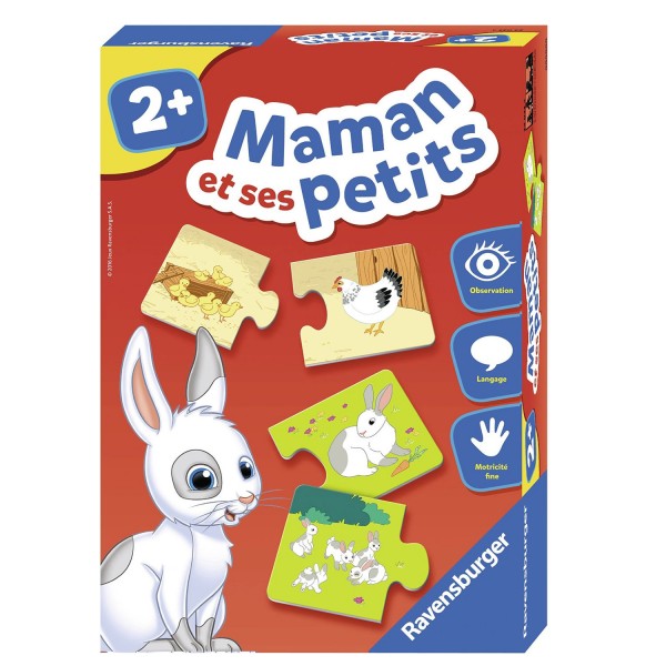 Puzzles duo : Maman et ses petits - Ravensburger-24023