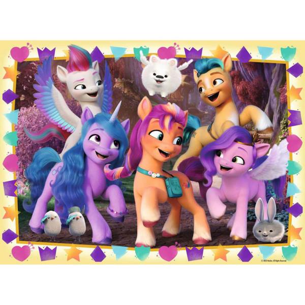 Puzzle 100 pièces XXL : My Little Pony : Aventures entre poneys ! - Ravensburger-13339
