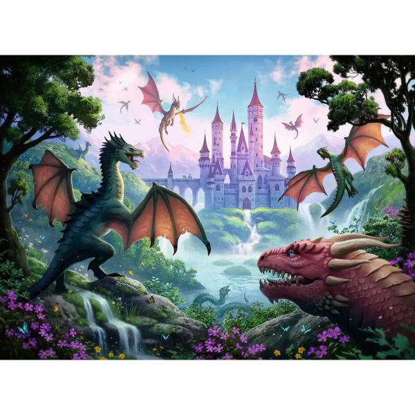 Puzzle 300 pièces XXL :  Dragon magique  - Ravensburger-13356