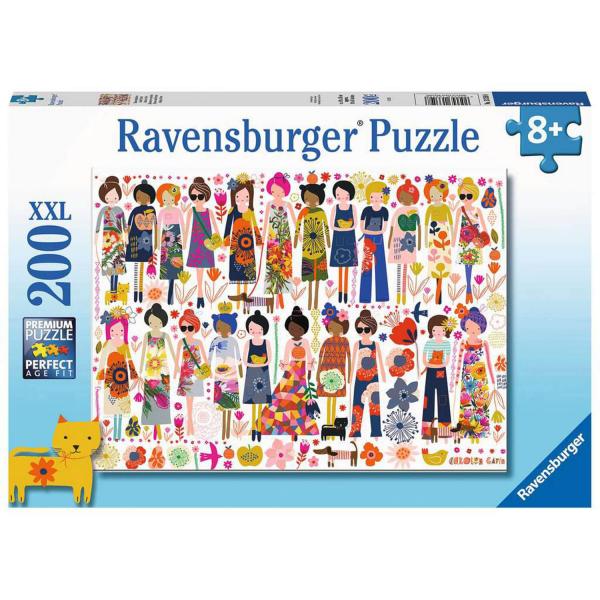 Puzzle 200 pièces XXL : Amitié florale​ - Ravensburger-13359