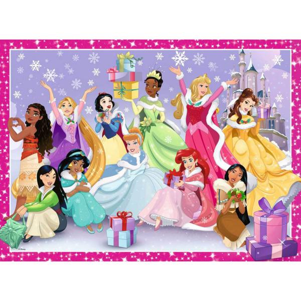 Puzzle 200 pièces XXL : Princesses Disney : Un Noël magique - Ravensburger-13385