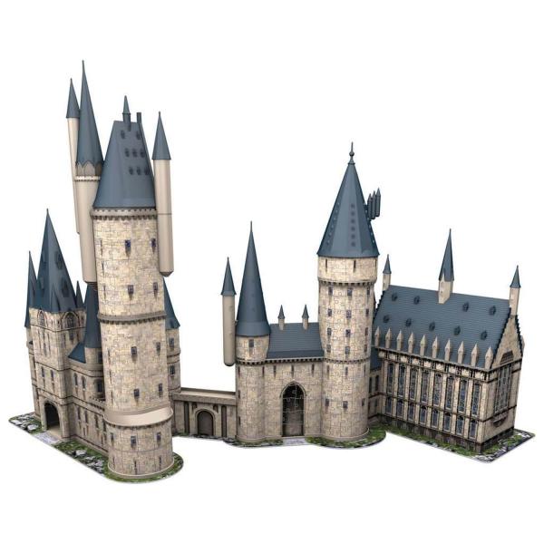 Puzzle 3D 1080 pièces : Coffret complet Harry Potter : Château de Poudlard, Grande Salle et Tour d'A - Ravensburger-11497