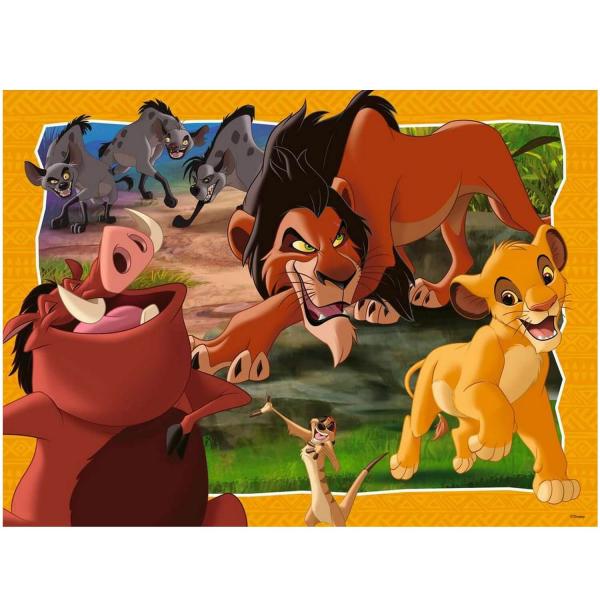 Puzzle 200 pièces XXL : Le Roi  Lion: Hakuna matata - Ravensburger-12001177