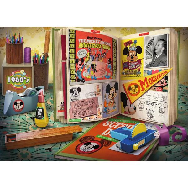 Puzzle 1000 pièces : Anniversaire de Mickey 1960, Disney - Ravensburger-17585