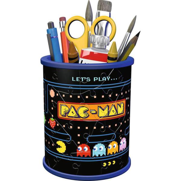 Puzzle 3D 54 pièces Pot à crayons : Pac-Man - Ravensburger-11276