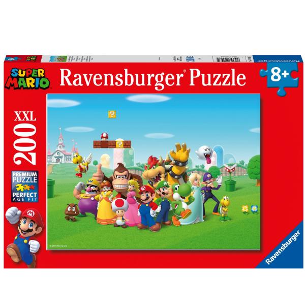 Puzzle 200 pièces XXL - Les aventures de Super Mario - Ravensburger-12993
