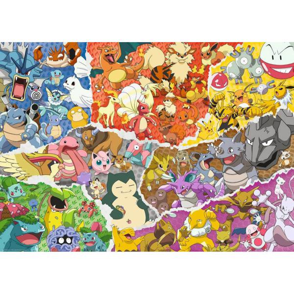 Puzzle 1000 pièces : L'aventure Pokémon - Ravensburger-17577