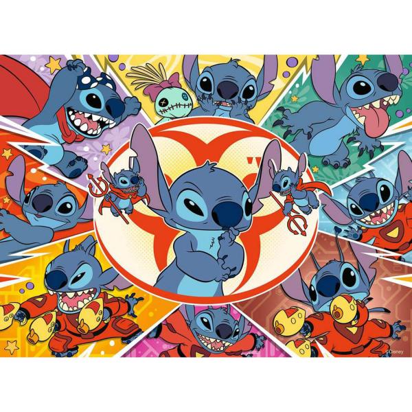 Puzzle 100 pièces XXL : Dans mon propre univers, Stitch, Disney - Ravensburger-12001071