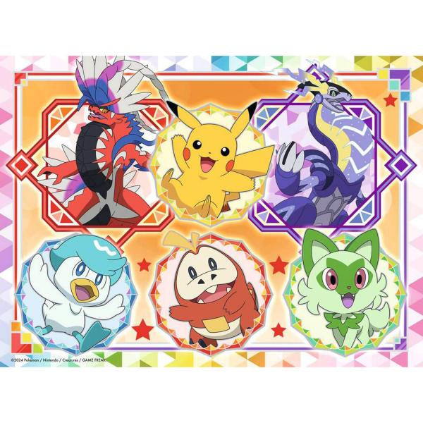 Puzzle 100 pièces XXL : Pokémon Écarlate et Violet - Ravensburger-12001075