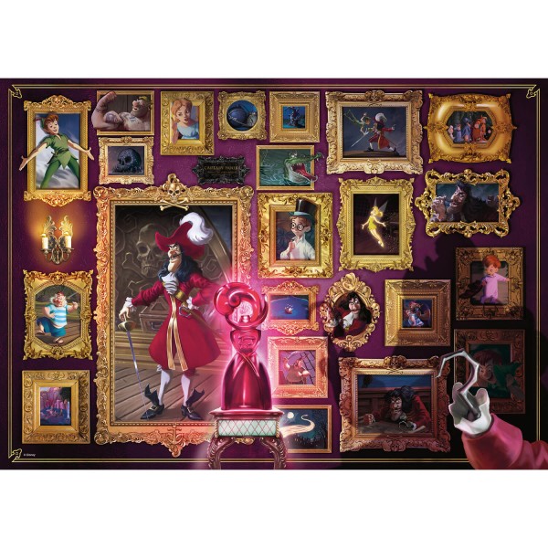 Puzzle 1000 pièces : Capitaine Crochet (Collection Disney Villainous) - Ravensburger-15022