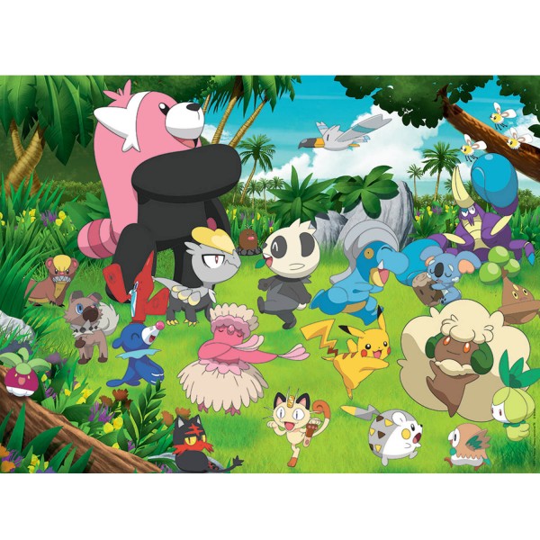 Puzzle 300 pièces XXL : Pokémon sauvages - Ravensburger-13245