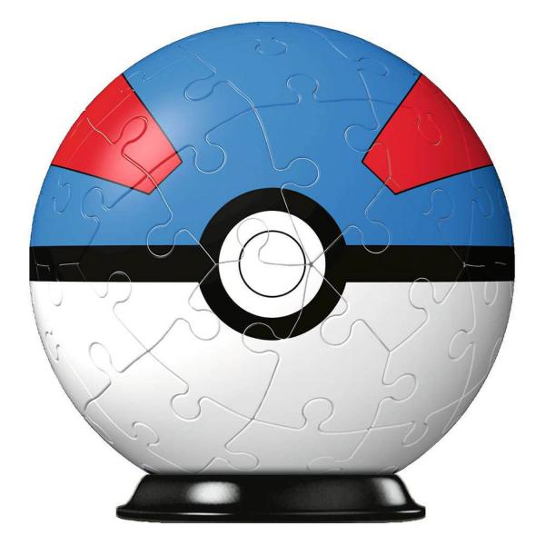 3D Ball Puzzles 54 pieces: Pokémon: Super Ball  - Ravensburger-11265