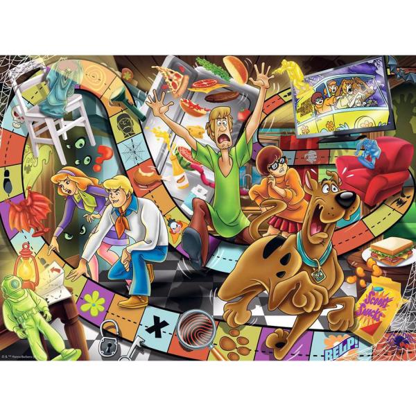 Puzzle 200 pièces XXL : Jeu de piste avec Scooby-Doo - Ravensburger-13280