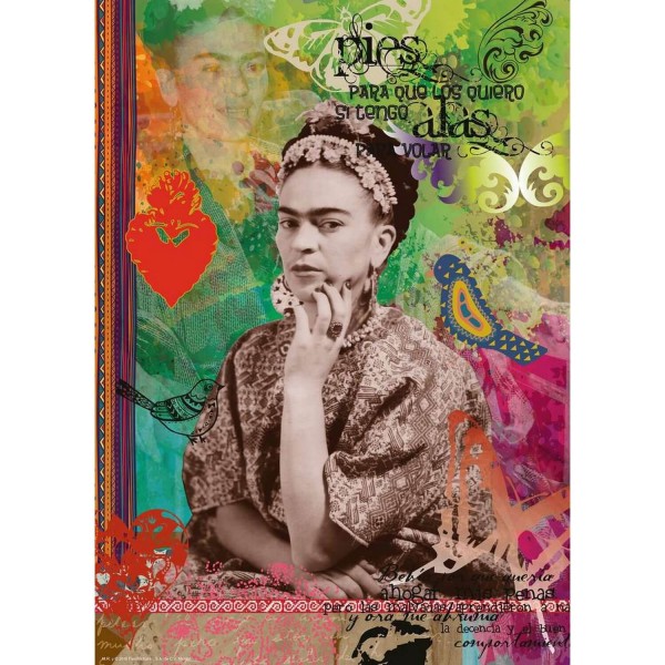 Puzzle 1000 pièces - Frida Kahlo de Rivera - Ravensburger-15401
