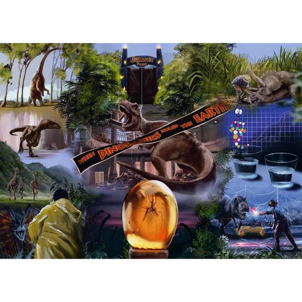 Puzzle 1000 pièces : Jurassic Park - Ravensburger-17147