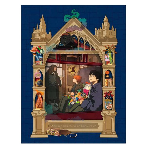 1000 pieces puzzle - Harry Potter on the way to Hogwarts - Ravensburger-165155