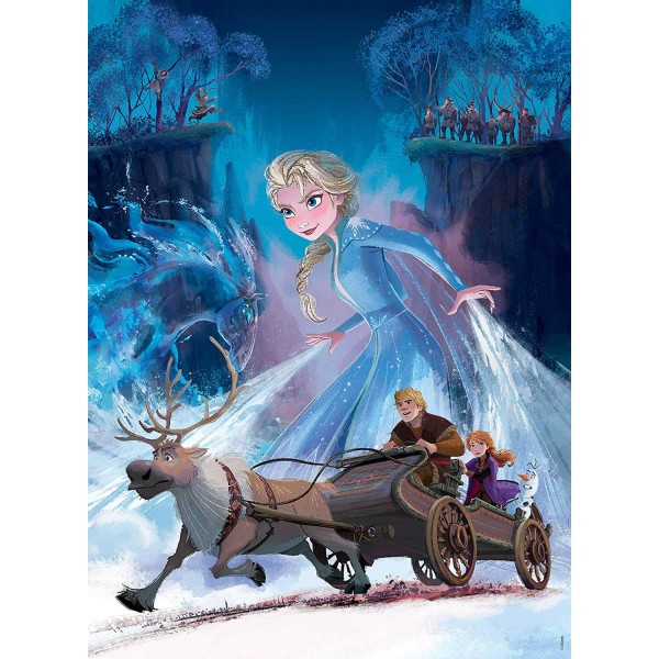 Puzzle 200 pièces XXL : La Reine des Neiges 2 (Frozen 2) : La Forêt mystérieuse - Ravensburger-12865