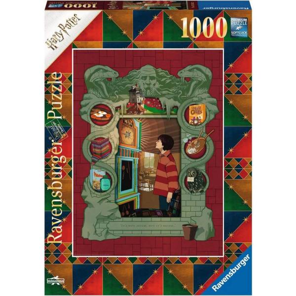 Puzzle 1000 pièces : Harry Potter chez la famille Weasley - Ravensburger-165162