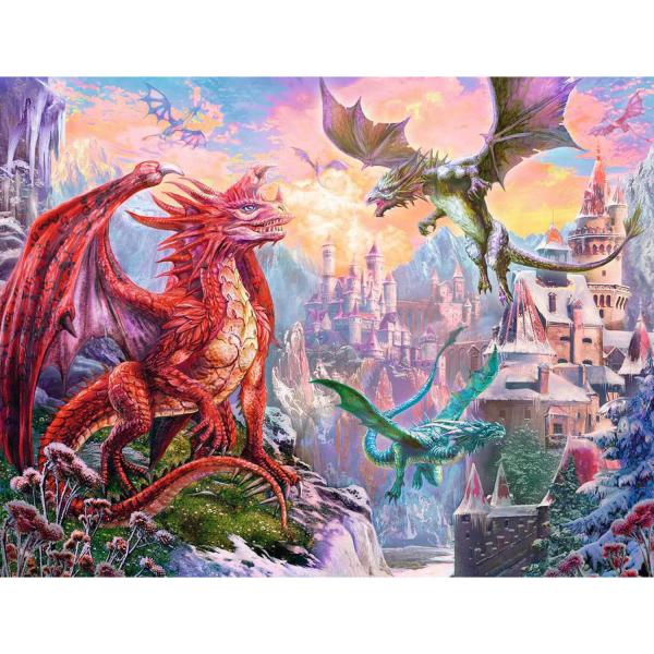 Puzzle 2000 pièces : Terre de dragons - Ravensburger-16717