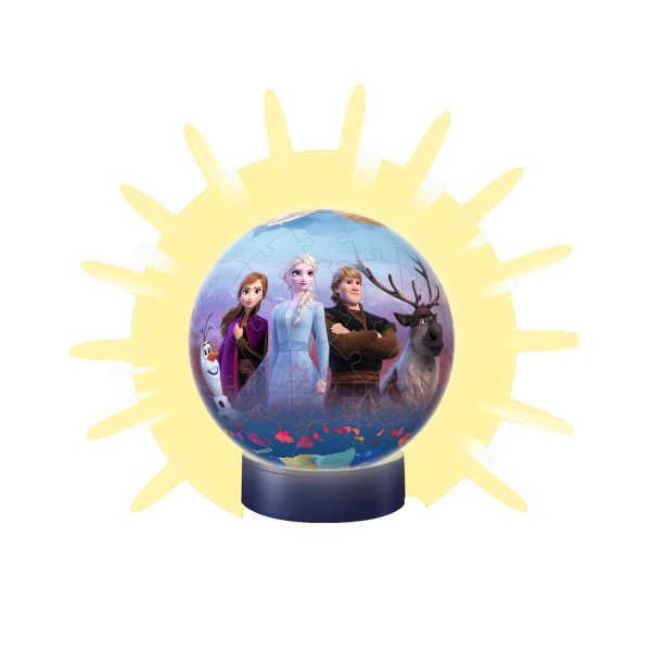 Puzzle Ball 3D 72 pièces illuminé : La Reine des Neiges 2 (Frozen 2) - Ravensburger-11141