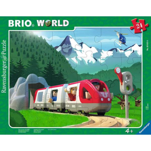 Puzzle cadre 24 pièces :  Brio : Aventure en montagne - Ravensburger-05615