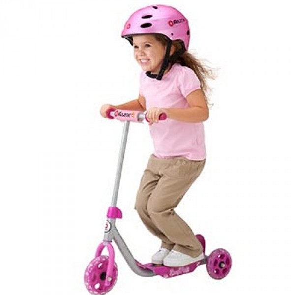 Patinette 3 roues - Lil'Kick scooter : Rose - Razor-13014962