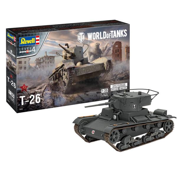 Maquette char : World of Tanks : T-26 - Revell-03505