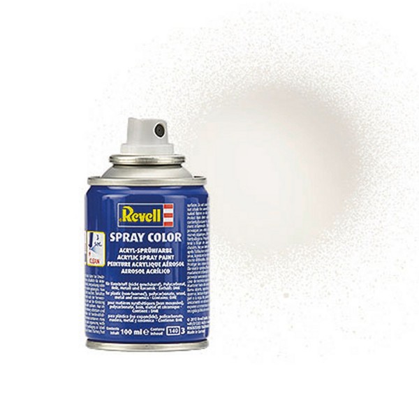 Spray Color Blanc Brillant, Bombe 100ml - Revell - Revell-34104