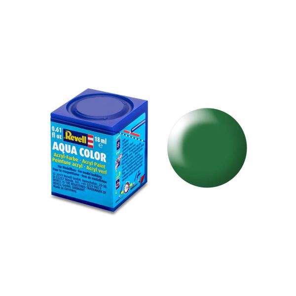 Peinture Maquette Revell Aqua Vert Anglais Satine - 364  - Revell-36364