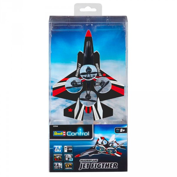 Avion micro-quadrirotor radiocommandé : Jet fighter - Revell-23946