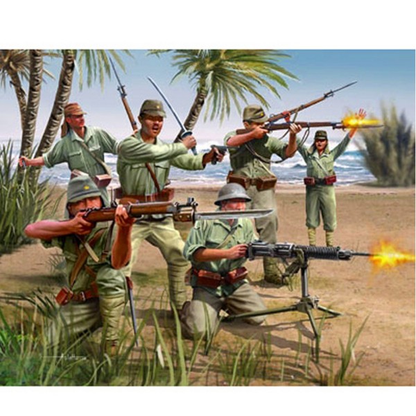 Figurine militaire 2ème guerre mondiale : Infanterie japonaise WWII - Revell-02507