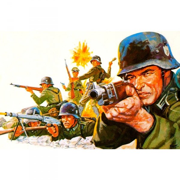 Figurines 2ème Guerre Mondiale : Infanterie allemande - Revell-02630
