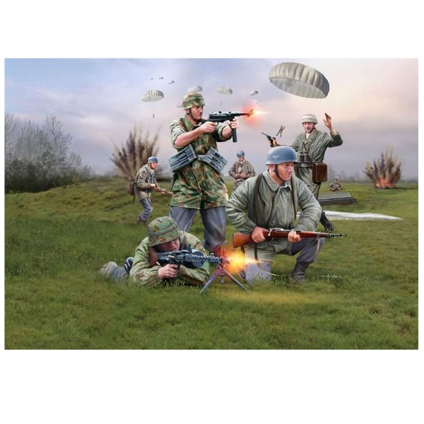 Figurines militaires : Troupe de para allemands - Revell-02532