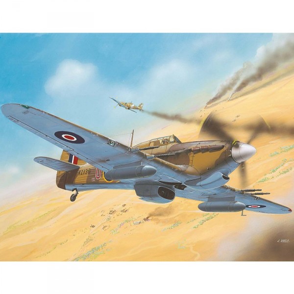 Maquette avion : Model-Set : Hawker Hurricane Mk.II - Revell-64144