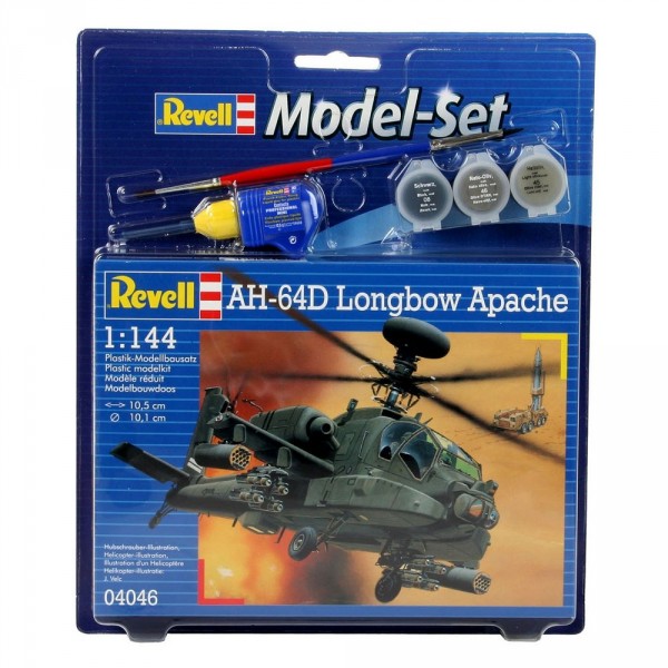 Maquette hélicoptère : Model-Set : AH-64D Longbow Apache - Revell-64046