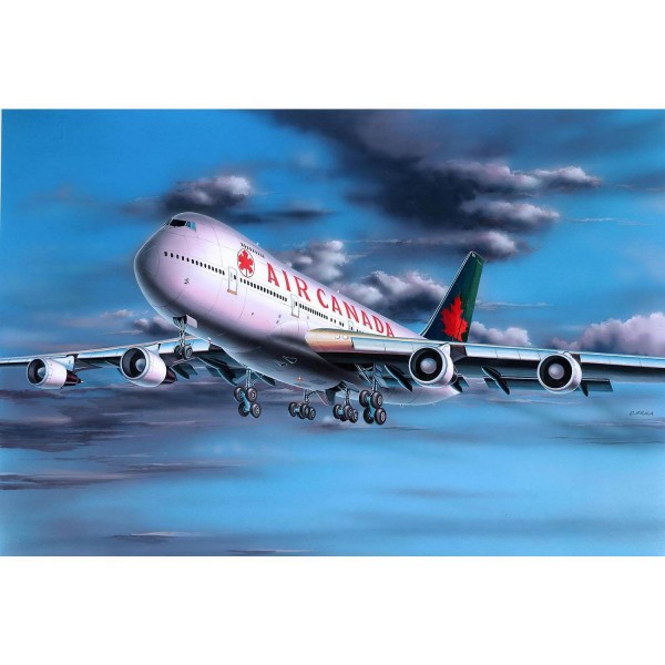 Maquette avion : Model-Set : Boeing 747-200 Air Canada - Revell-64210