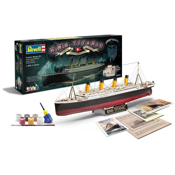 Maquette bateau : Coffret Cadeau : R.M.S. Titanic 100th Anniversary Edition - Revell-05715