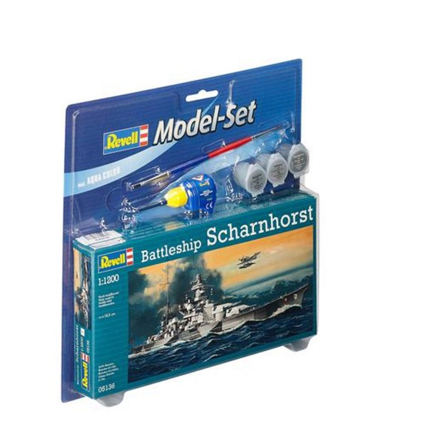 Maquette bateau : Model Set Battleship Scharnh - Revell-65136
