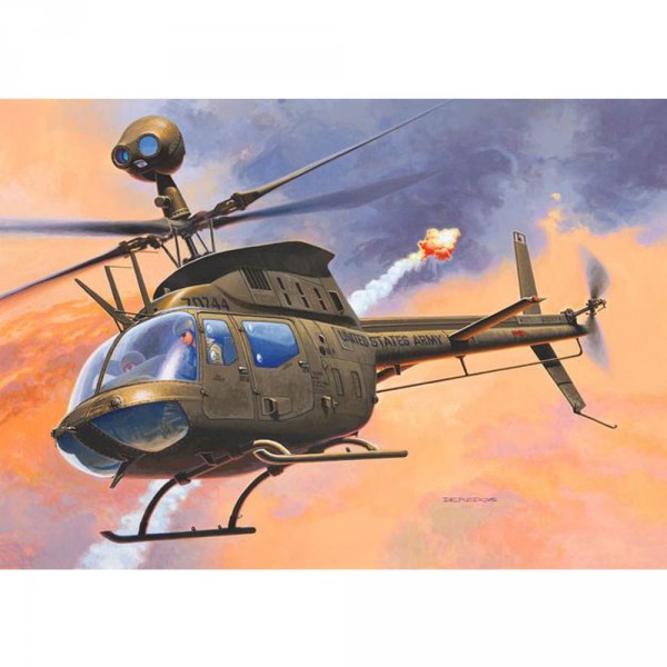 Maquette hélicoptère : Bell OH-58D Kiowa - Revell-04938