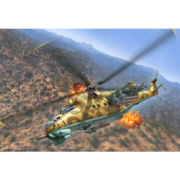 Maquette hélicoptère : Mil Mi-24D Hind - Revell-04951