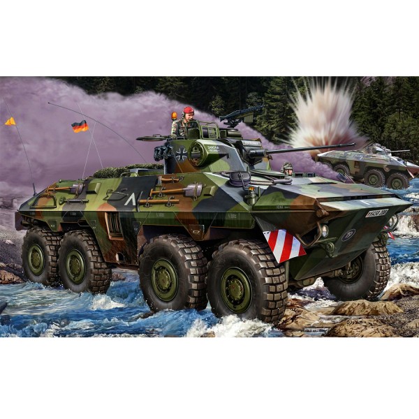 Maquette véhicule militaire : SpPz 2 Luchs A1/A2 - Revell-03036