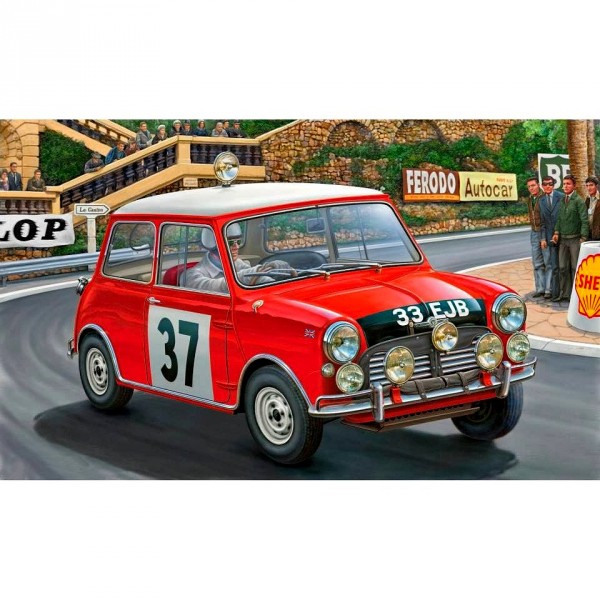 Maquette voiture : Mini Cooper Rallye de Monte Carlo 1964 - Revell-07064