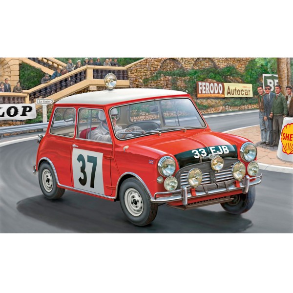 Maquette voiture : Model-Set : Mini Cooper Rallye Monte Carlo - Revell-67064
