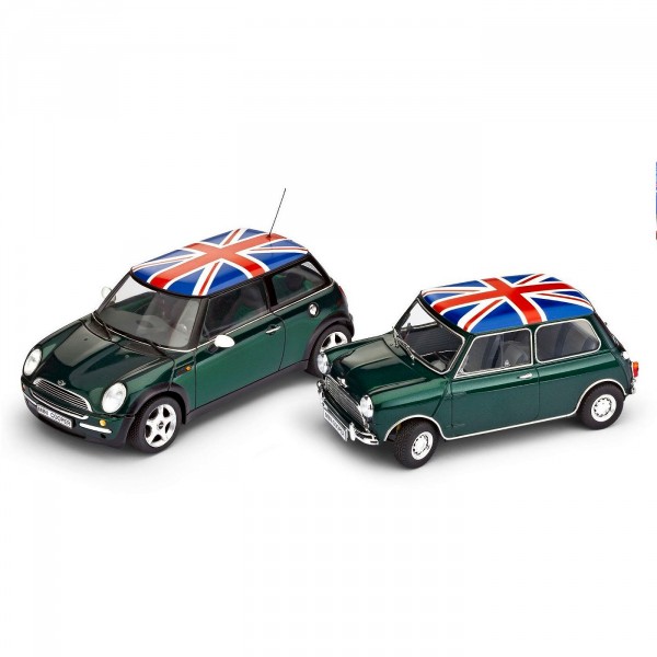 Maquettes voitures : Gift Set : Mini Cooper 1964 et 2000 - Revell-05795