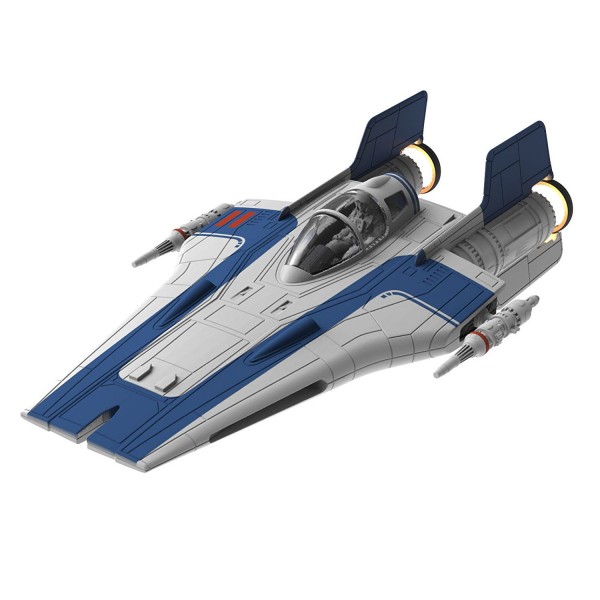 Maquette Star Wars : Build & Play : Resistance A-Wing Fighter : Bleu - Revell-06762
