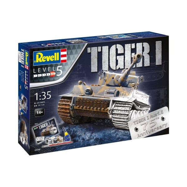 Maquette char : Coffret 75 ème anniversaire Tiger I Ausf.E - Revell-05790