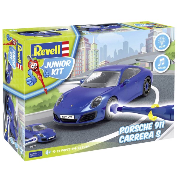 Maquette voiture : Junior Kit : Porsche 911 Carrera S - Revell-00821