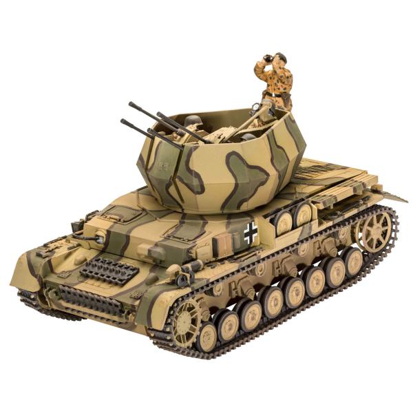 Maquette char : Le tourbillon de Flakpanzer IV - Revell-03296